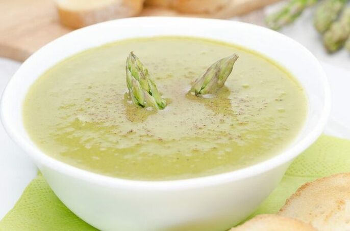 پوره سوپ مارچوبه